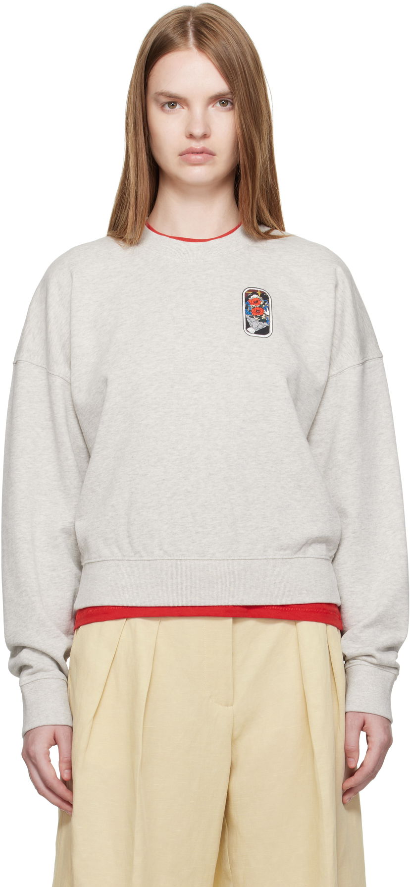 Dukserice KENZO Kenzo Paris 'KENZO City' Short Sweatshirt Siva | FF62SW1524MF