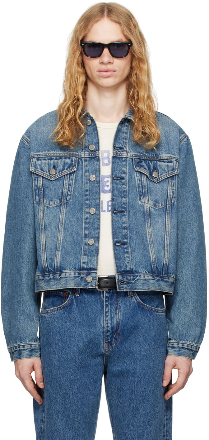 Jakna RE/DONE Blue 'The Mel Trucker' Denim Jacket Plava | 141-06MBOXYTR
