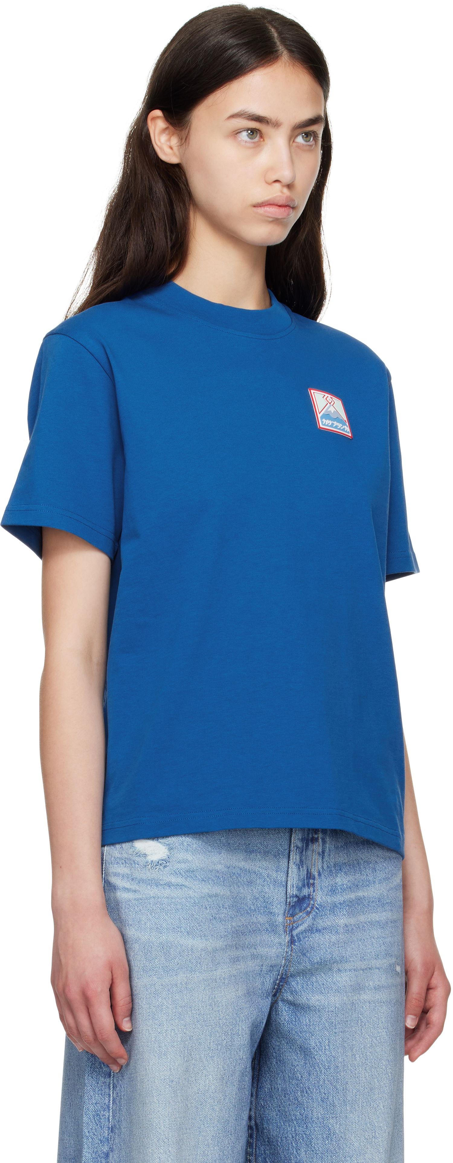 Majica kratkih rukava Casablanca Casablanca Mount Fuji Rubber Patch T-Shirt Plava | WPF25-JTS-046-04, 1