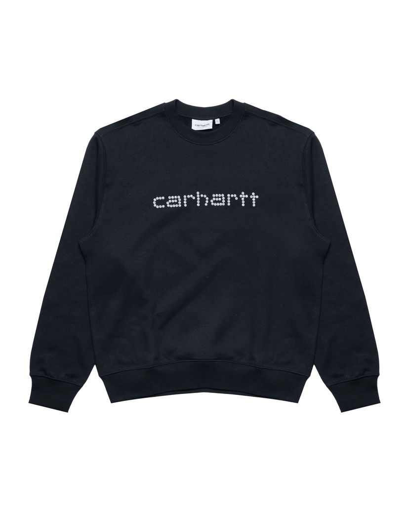 Dukserice Carhartt WIP Carhartt WIP Rivet Script Sweatshirt Crna | I034415-89XX