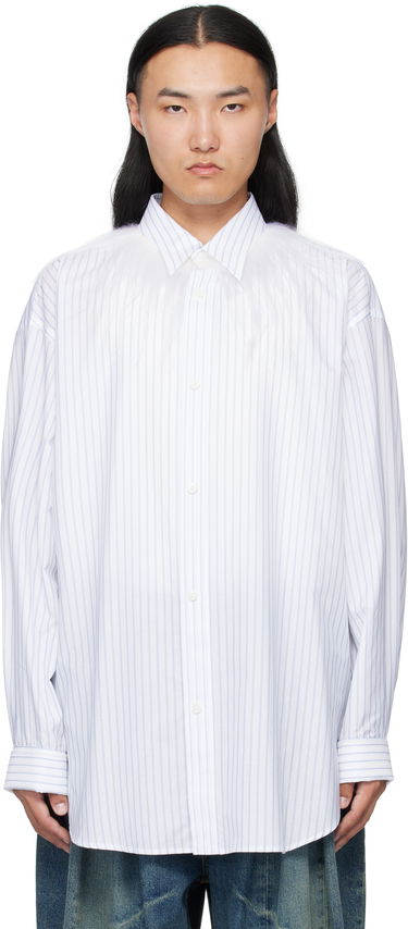 Košulja HED MAYNER Hed Mayner Kidassia Striped Collared Shirt Bijela | HMMB60001P-HB049, 0
