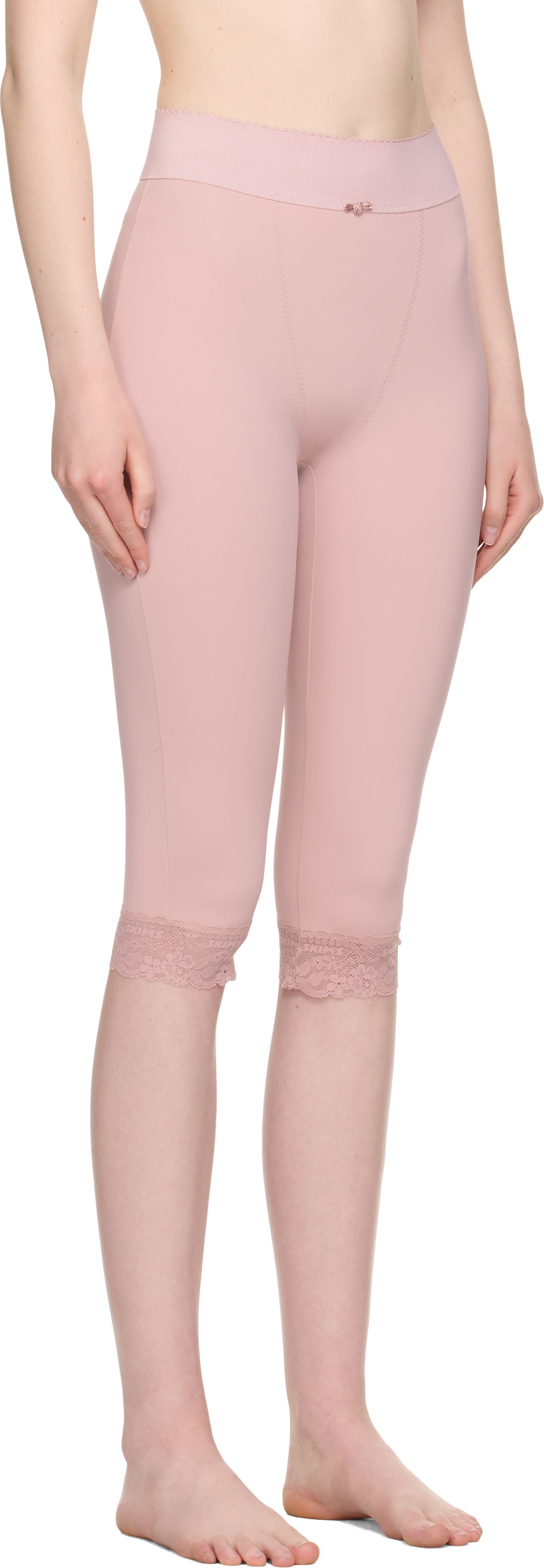Tajice SKIMS SKIMS Vintage Shapewear Capri Leggings Ružičasta | BO-PNT-8009W, 1