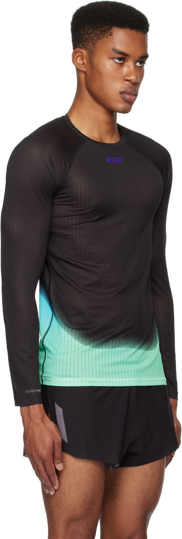 Majica kratkih rukava Soar Running Soar Running Race Base Layer T-Shirt Crna | SBL2M-BLK/BLU, 1