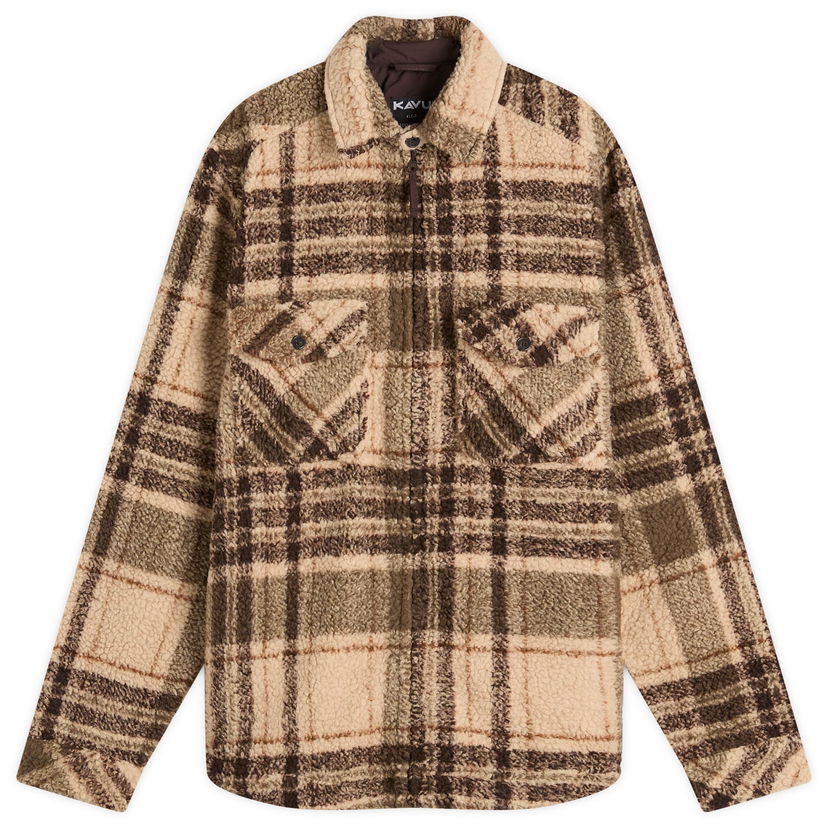 Košulja KAVU McCord Creek Fleece Overshirt Smeđa | 5260-1055