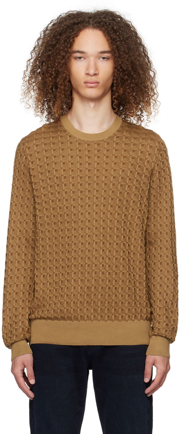 Džemper BOSS Crewneck Sweater "Tan" Narančasta | 50508159