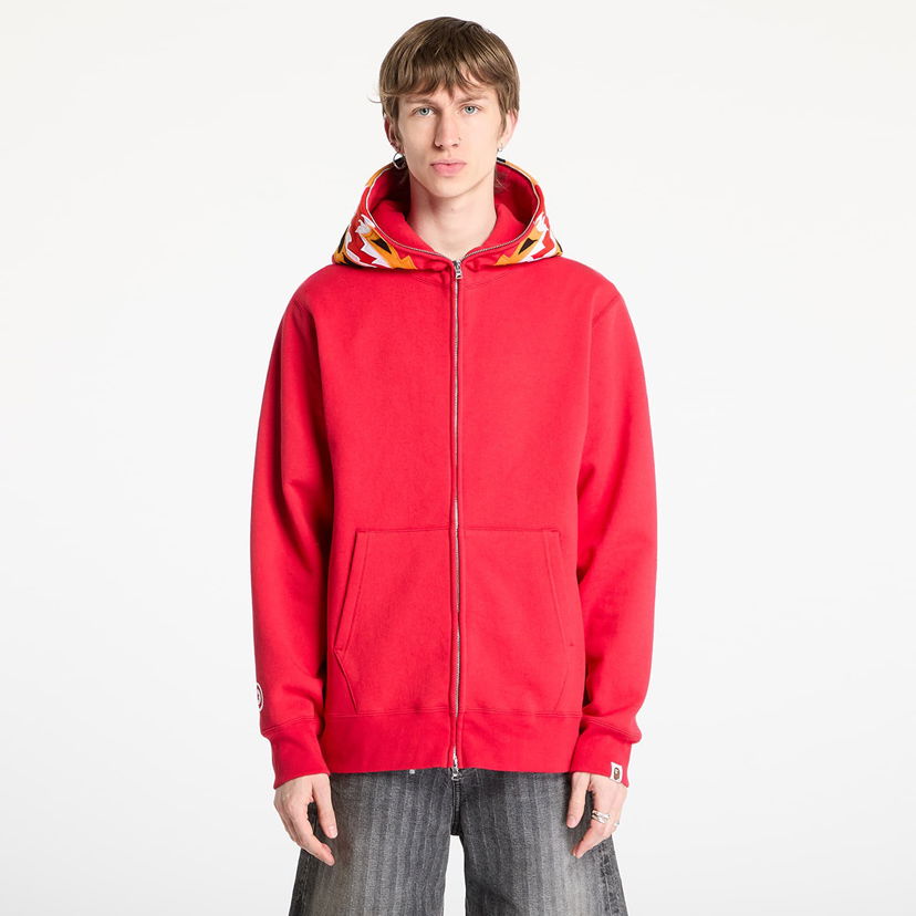 Dukserice BAPE A BATHING APE Tiger Full Zip Hoodie Crvena | 001ZPL301006MRED