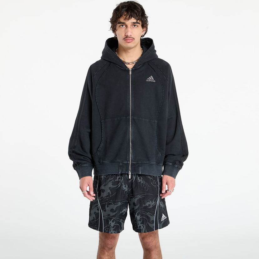Dukserice adidas Originals Adilenium Season 4 Teamgeist Full-Zip Hoodie Crna | KF8527
