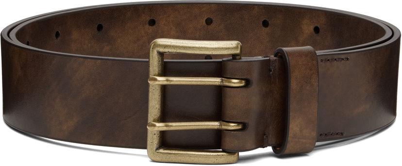 Pojasevi AURALEE AURALEE Two-Hole Buckle Belt Smeđa | A25AB02RP