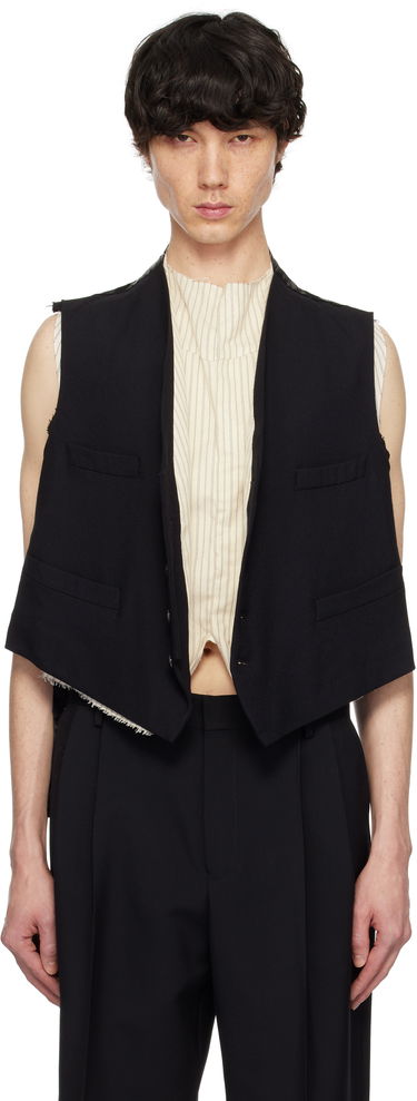 Prsluk Maison Margiela Maison Margiela Raw Edge Waistcoat Crna | S50FB0110 S53915, 0