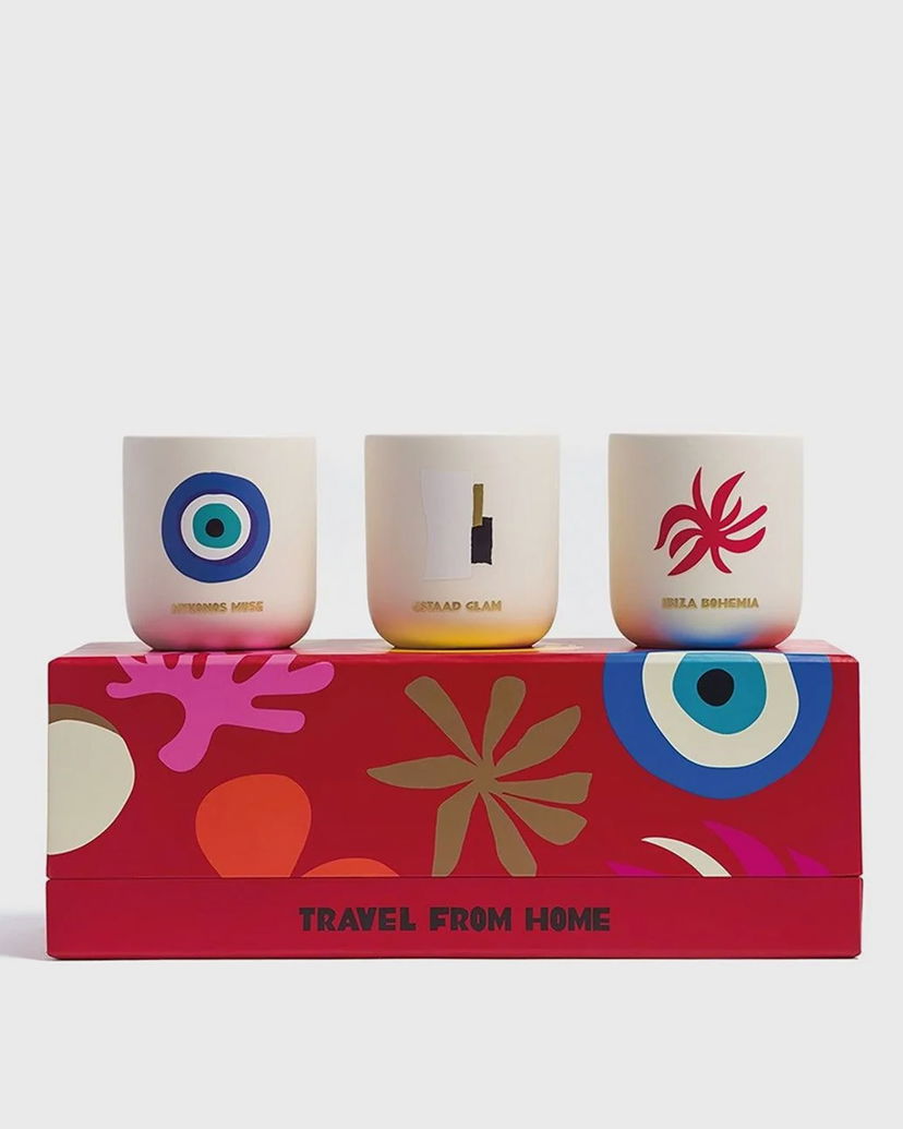 Svijeće ASSOULINE Travel From Home Mini Scented Candle Set Višebojno | 882664008116