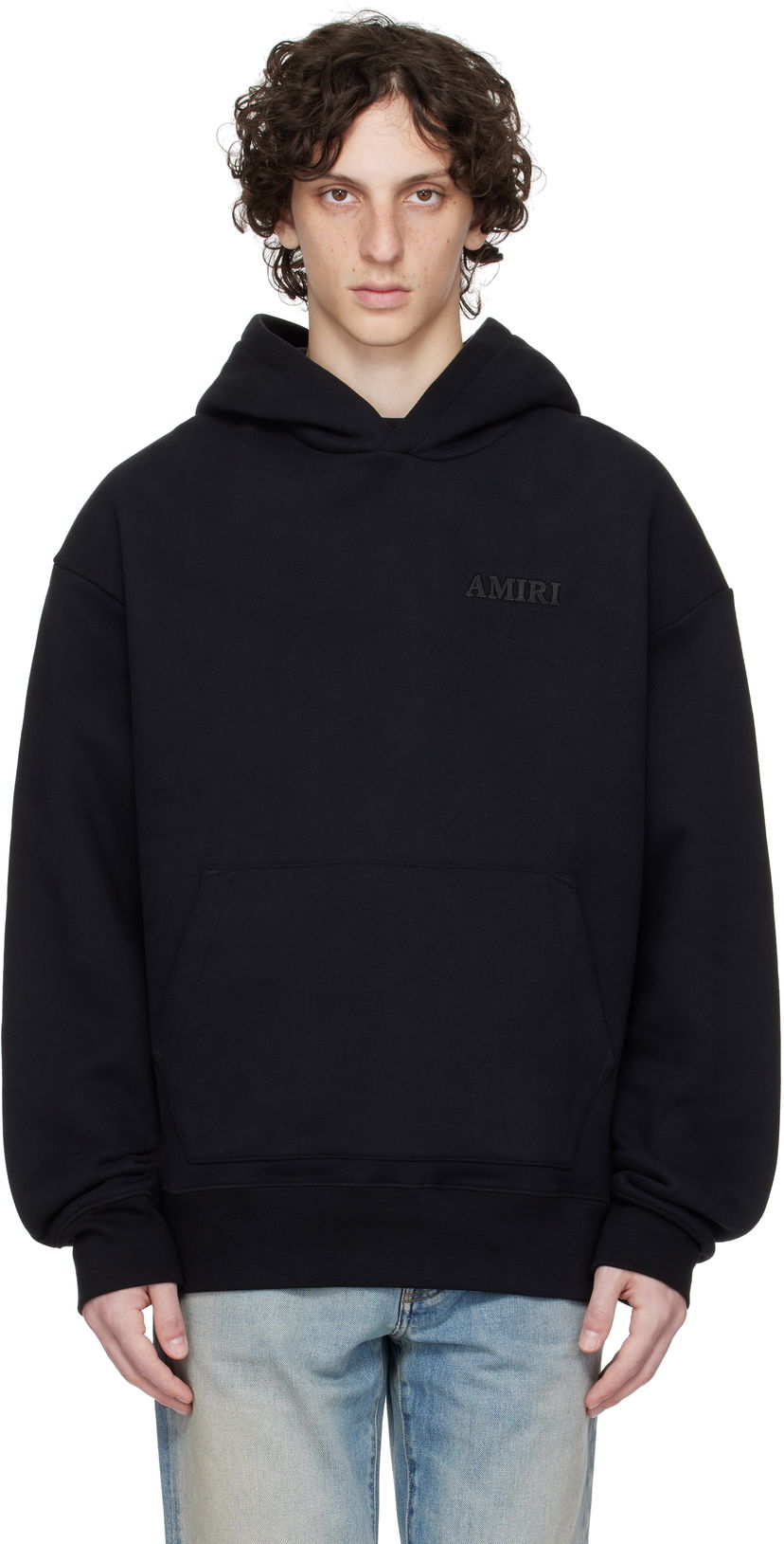 Dukserice AMIRI Amiri Oversized Hoodie Crna | AMJYHD1042