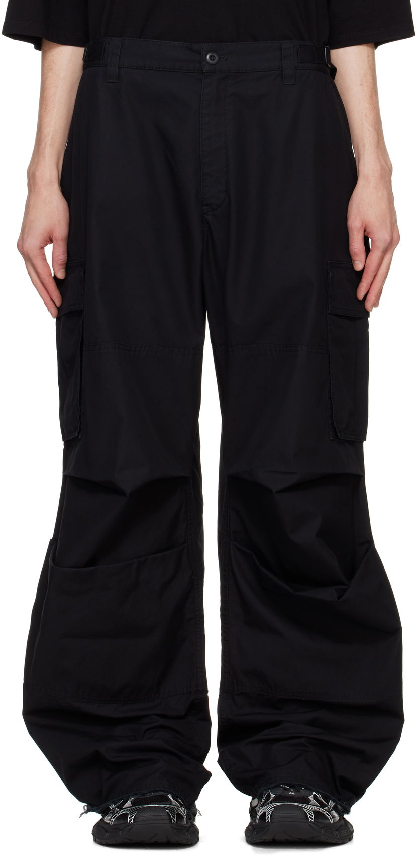 Cargo hlače 032C Overtime Cargo Pants Crna | F24-URW-1001-000