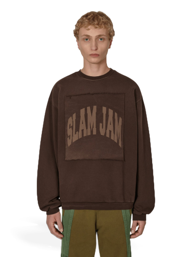 Dukserice Slam Jam Boxy Crewneck Smeđa | SBM0018FA10 BRW0001