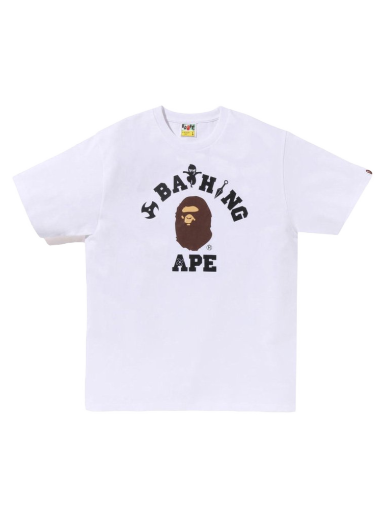 Majica kratkih rukava BAPE Ninja College Tee Bijela | 1J22-110-070