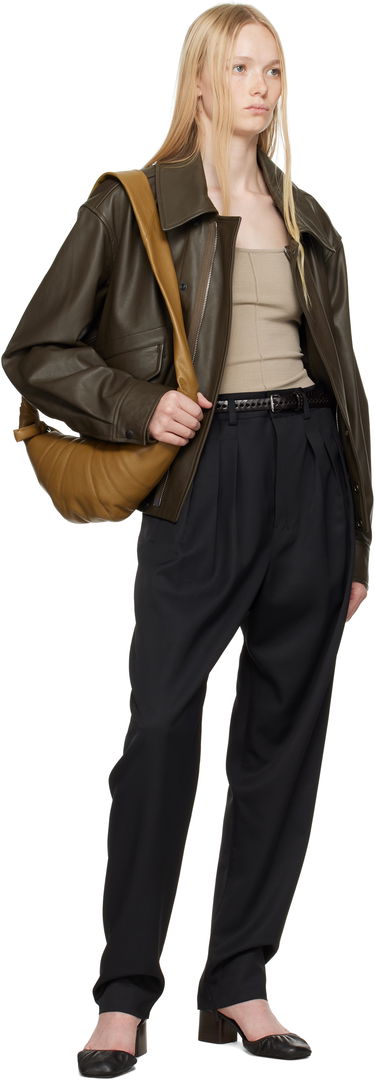 Hlače LEMAIRE Lemaire Pleated Tailored Trousers Crna | PA1178 LF1362, 3