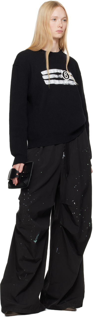 Džemper Maison Margiela MM6 Maison Margiela Numeric Knit Sweater Crna | SH2HL0022 M13124, 3