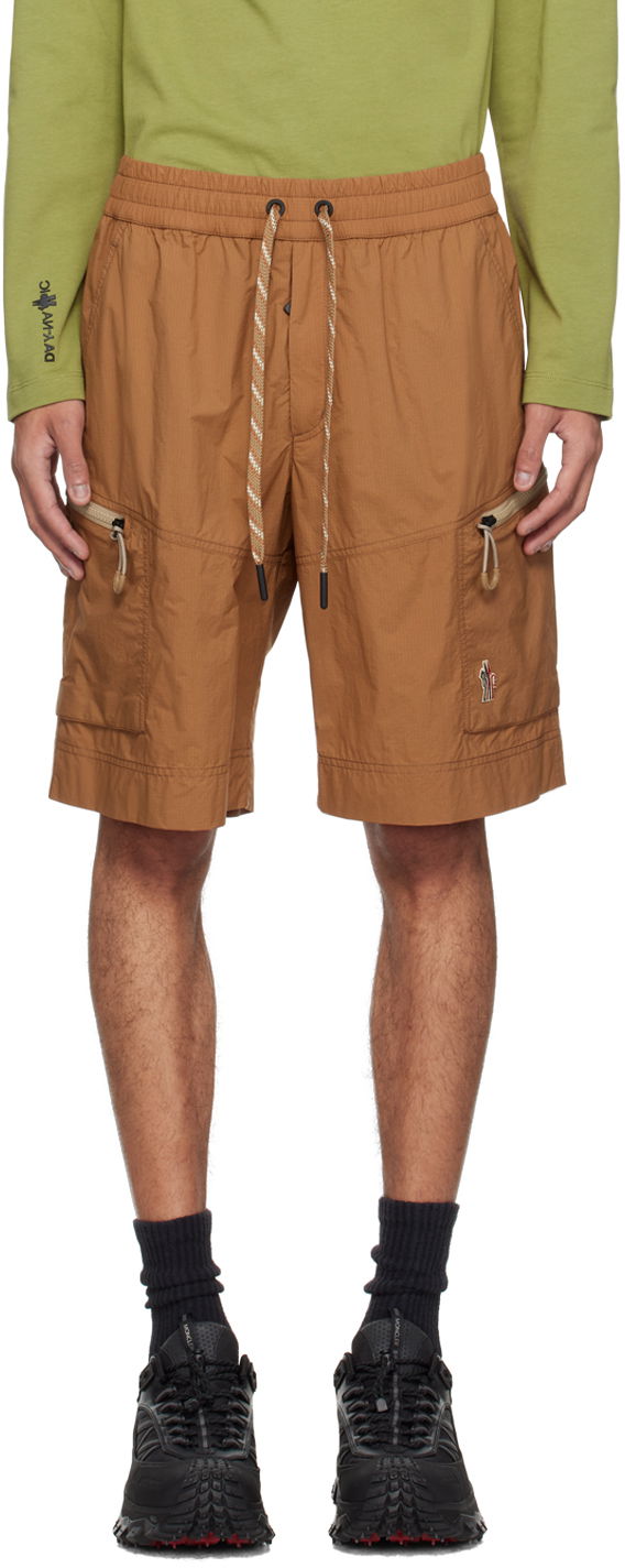 Kratke hlače Moncler Drawstring Shorts Smeđa | J10972B0000353A59