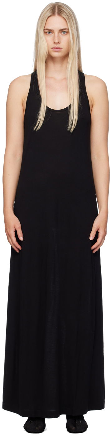 Haljina TOTEME TOTEME Scoop-Neck Maxi Dress Crna | 243-WRD4175-FB0241