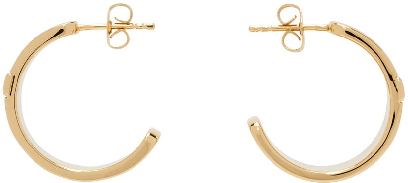 Naušnice A.P.C. Gold Grace Hoop Earrings Žuta | MEAEC-F70848