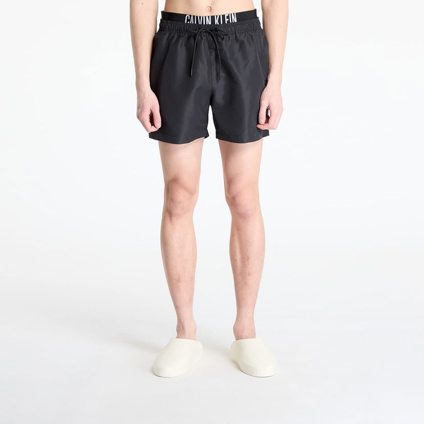 Kupaći kostimi CALVIN KLEIN Calvin Klein Jeans Medium Double Wb Boardshorts Crna | KM0KM01093 BEH