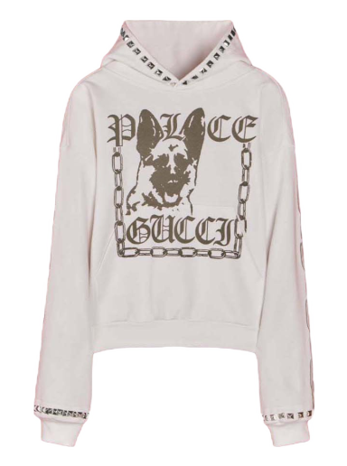 Dukserice Palace Gucci x Printed Cotton Jersey Stud Sweatshirt Off-White Bijela | 721943 XJEY2 9799