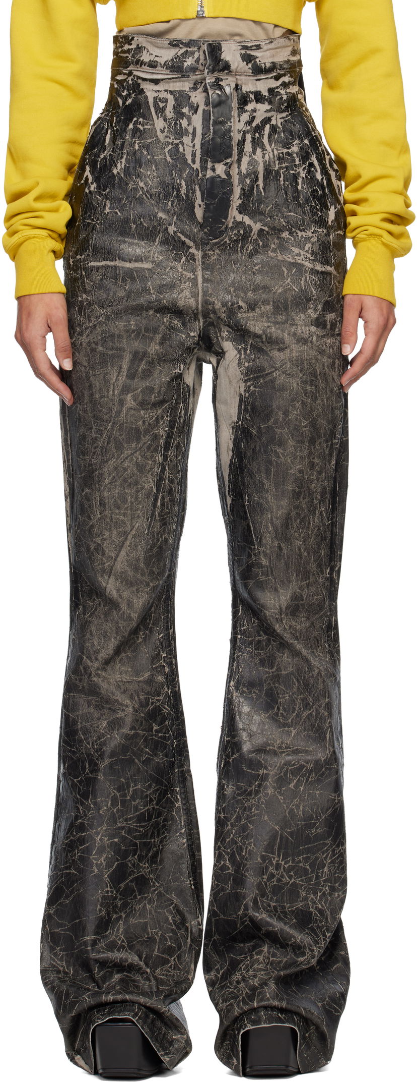 Jeans Rick Owens DRKSHDW Concordians Dirt Bolan Jeans Crna | DS02E7312 SDWF