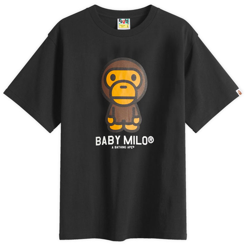 Majica kratkih rukava BAPE A Bathing Ape Baby Milo T-Shirt, Size Large Crna | 002TEL301001M-BLK