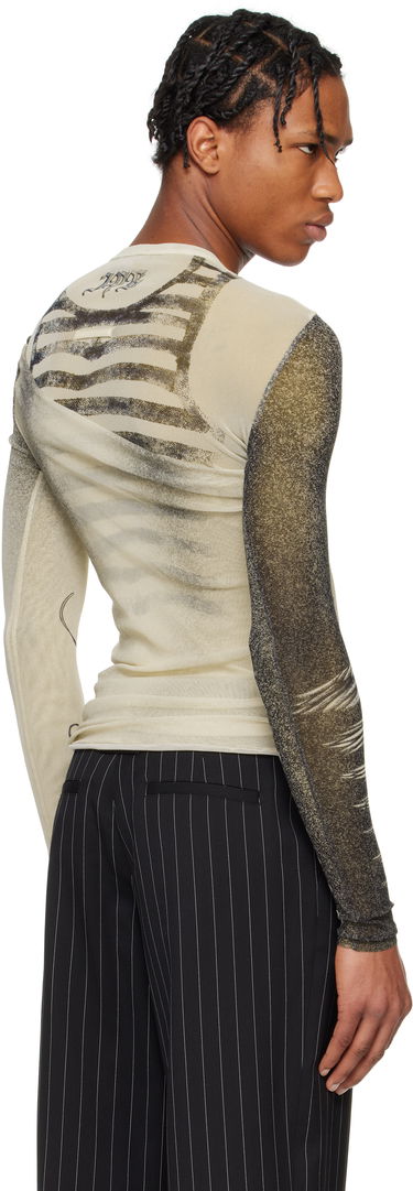 Majica kratkih rukava Jean Paul Gaultier Jean Paul Gaultier 'The Tattoo Rose and Bird' T-Shirt Bež | 25/34-F-TO269-T583-030030, 2
