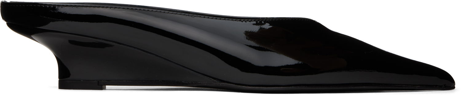 Tenisice i cipele TOTEME Sharp Patent Wedge Mules by Crna | 251-WAS0179-LE0091, 0