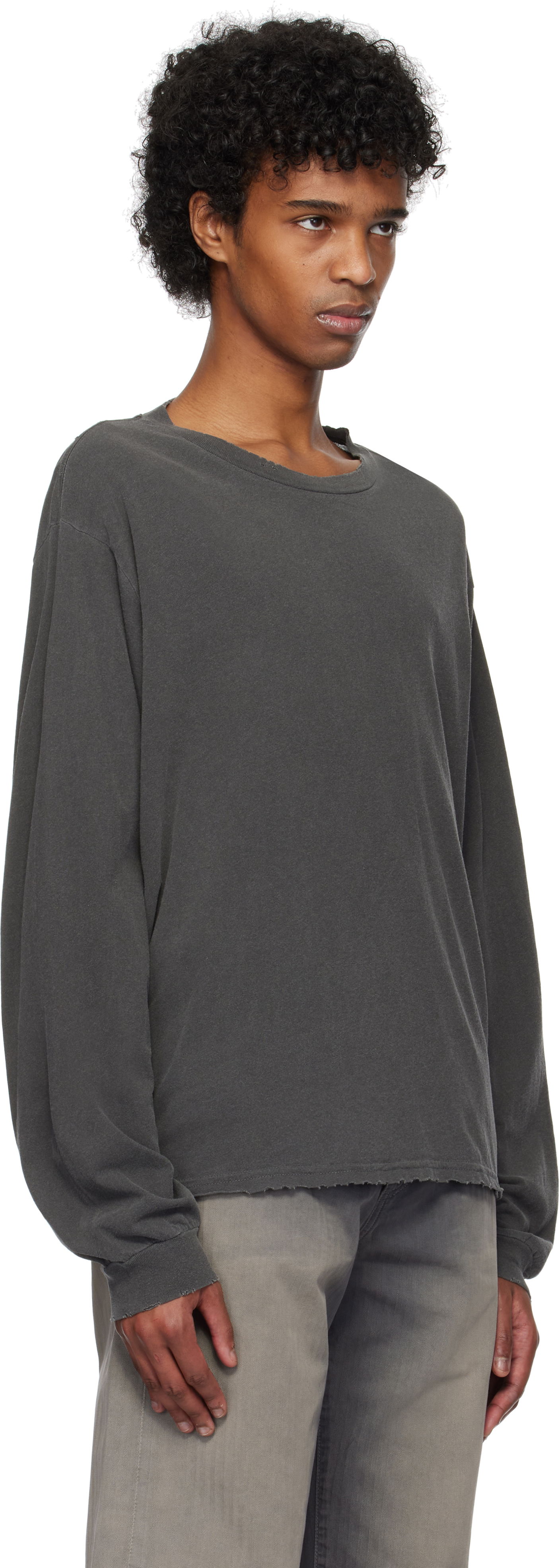 Majica kratkih rukava John Elliott John Elliott Folsom Long Sleeve T-Shirt Siva | A292M3714A, 1