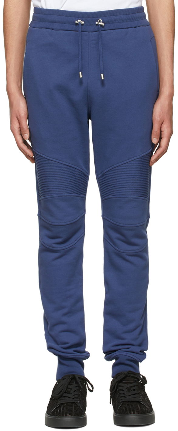 Trenirka Balmain Cotton Lounge Pants Plava | XH2OB00053JB