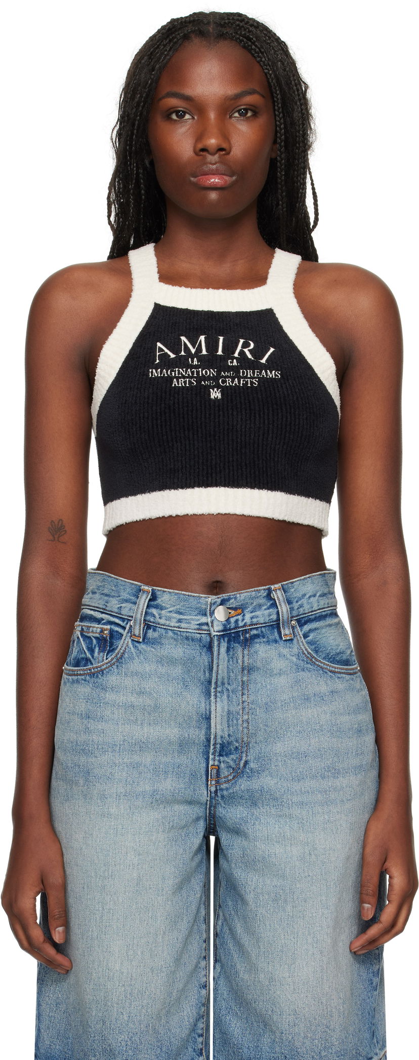 Majica bez rukava AMIRI Arts District Tank Top Crna | AWKNTT1006