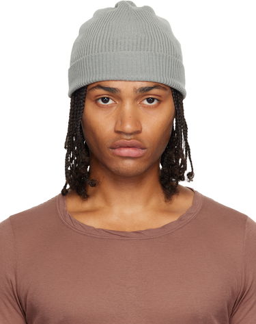 Kapica Rick Owens Rick Owens Concordians Ribbed Beanie Siva | RU02E1495 RIBM, 0