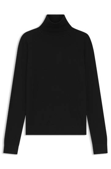 Džemper BOSS Rollneck sweater merino wool Crna | 50548298, 0