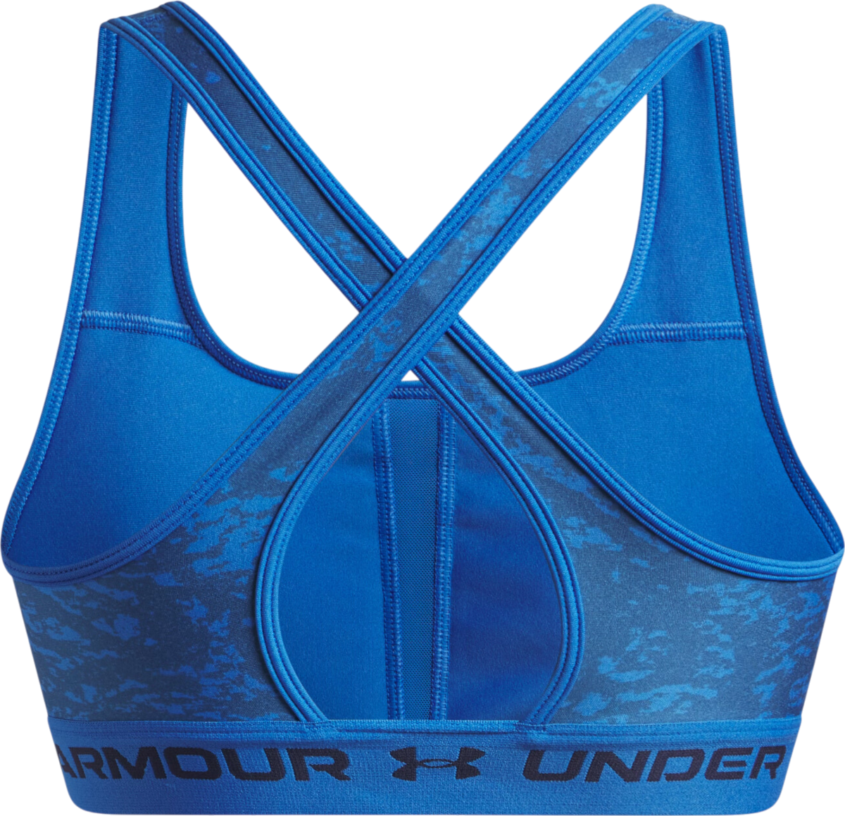 Grudnjak Under Armour Under Armour Crossback Mid Print Sports Bra Plava | 1361042-402, 1