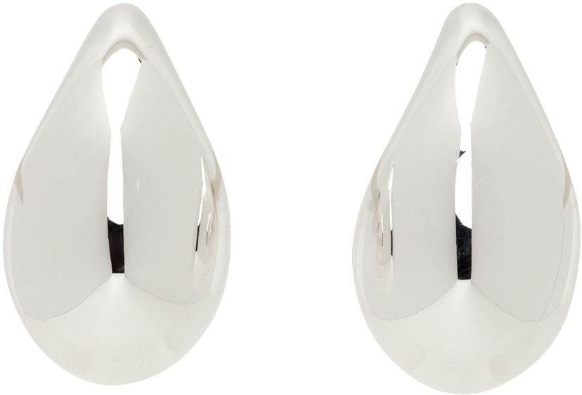 Naušnice Bottega Veneta Small Drop Earrings Metalik | 716783 V5070