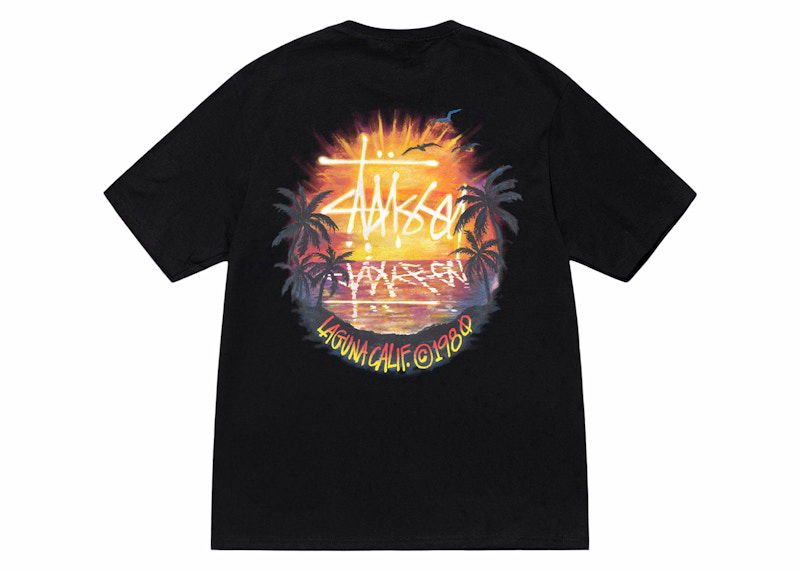Majica kratkih rukava Stüssy Sunset Graphic T-Shirt Crna | 1905062