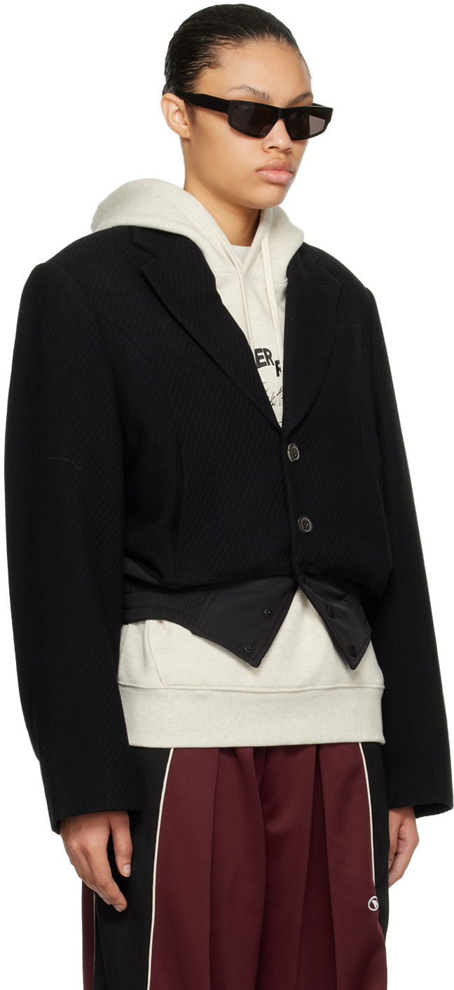 Prsluk ADER ERROR Paneled Cropped Blazer Crna | BMADFWBZ0101BK, 1