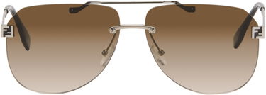 Sunčane naočale FENDI Rimless Aviator Gradient 'Fendi' Sky Sunglasses Smeđa | FE40115UM6116F 840126859904, 0