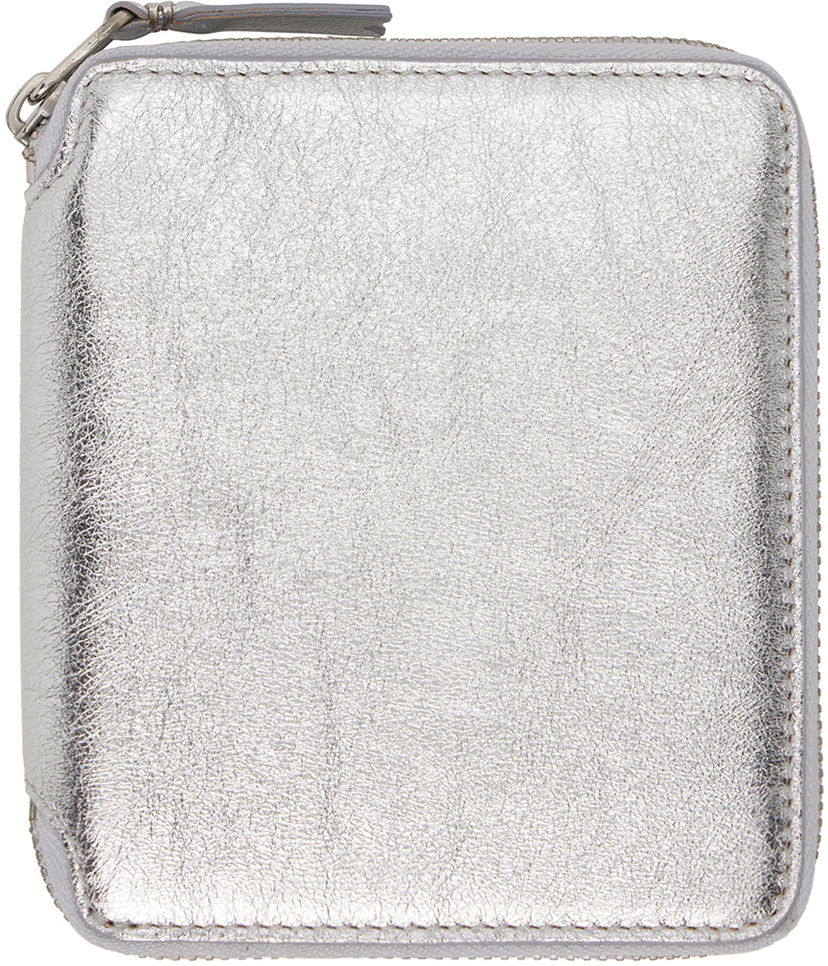 Novčanik Comme des Garçons Silver Leather Wallet Metalik | SA2100G