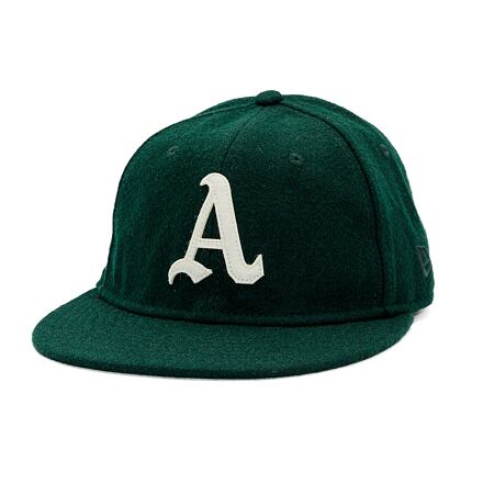 Kapa New Era New Era MLB Heritage 9FIFTY Retro Crown Oakland Athletics Adjustable Hat Zelena | 60595498