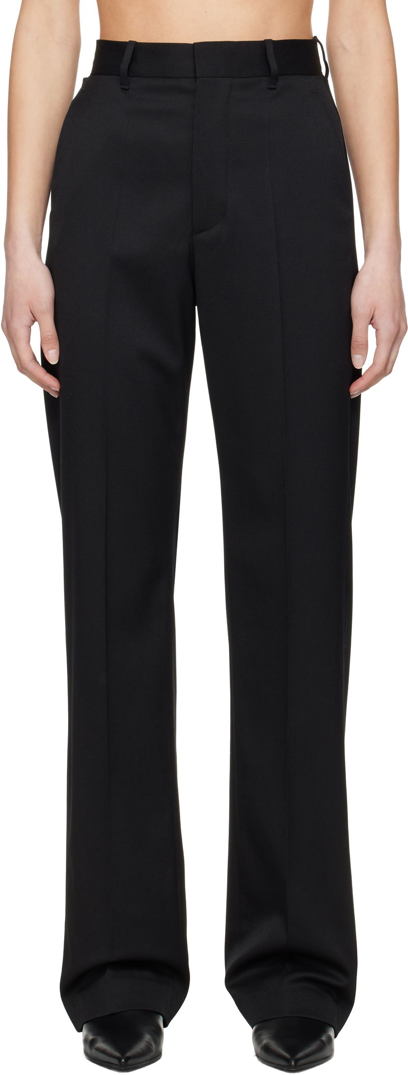Hlače Maison Margiela MM6 Maison Margiela Tailoring Wool Blend Trousers Crna | S62KB0224 S47848