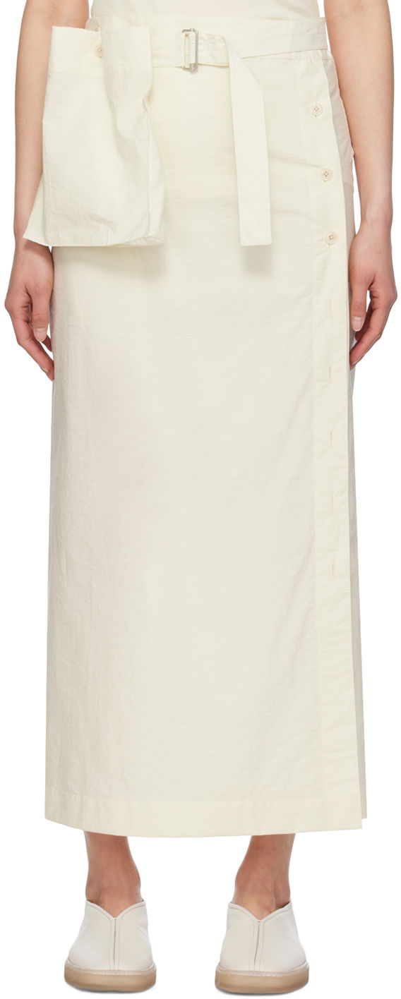 Suknja LEMAIRE Wrap Midi Skirt Bijela | SK1021 LF1234