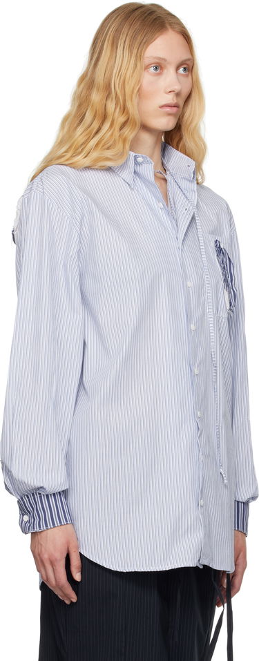 Košulja Ottolinger Ottolinger Oversized Striped Shirt Plava | 111-400311-02, 4