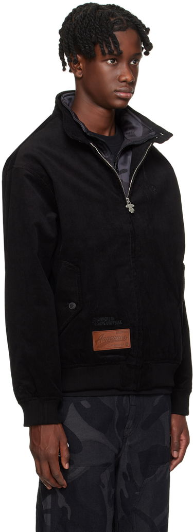 Bomber jakna AAPE by A Bathing Ape AAPE by A Bathing Ape Patch Corduroy Jacket Crna | AAPLJM7613XXLBKX, 1