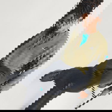 Dukserice adidas Performance Equipment Blocked Half-Zip Pullover Zelena | JX1464, 0