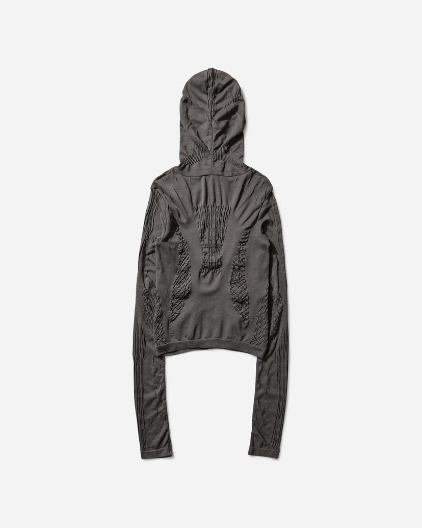 Dukserice ROA Seamless Knit Cropped Hoodie Siva | RBWW054YA20 GRY0001