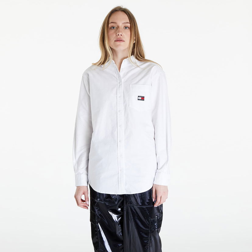 Košulja Tommy Hilfiger Boyfriend Badge Shirt White Bijela | DW0DW17807 YBR