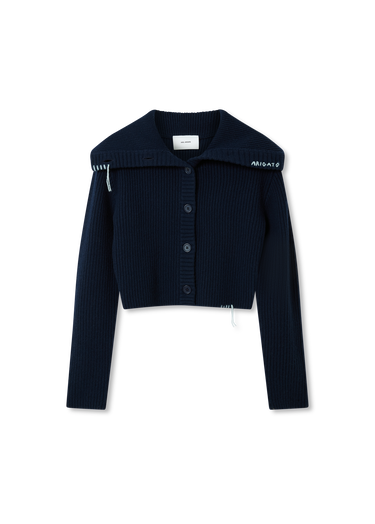 Džemper AXEL ARIGATO Celine Cropped Ribbed Knit Cardigan Tamnoplava | A3359001, 0