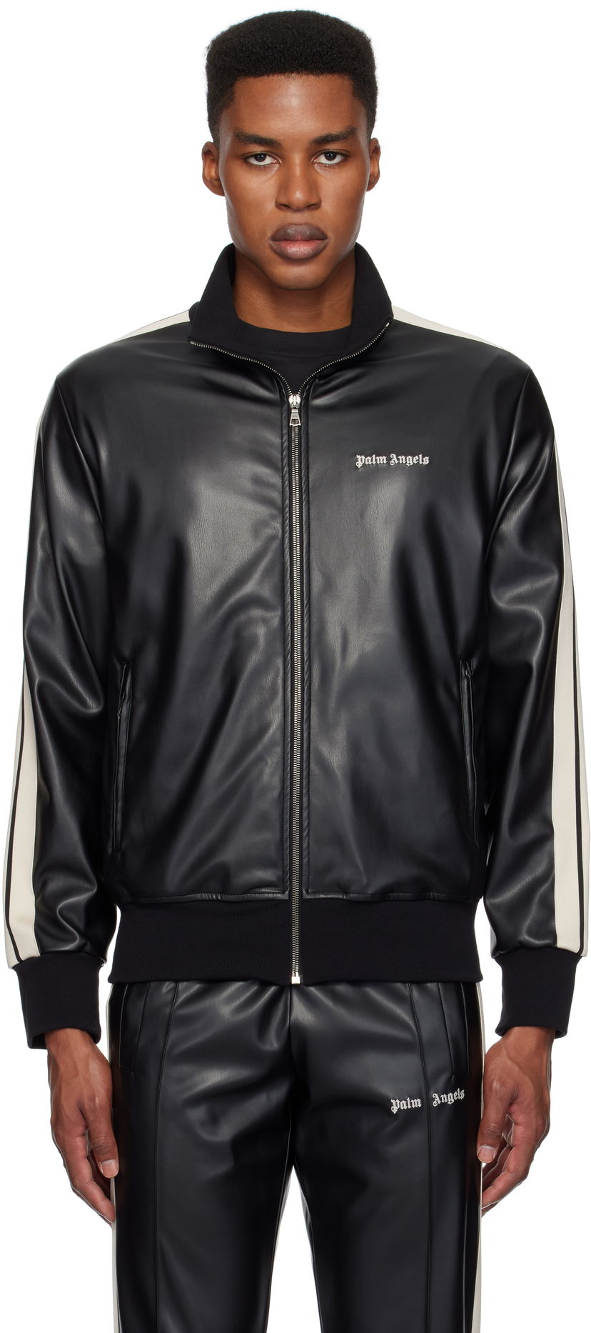 Jakna Palm Angels Track Jacket With Logo Crna | PMBD058F24FAB0021003